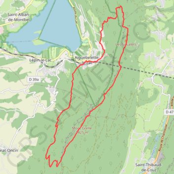 Trace GPS Mont Grêle, itinéraire, parcours