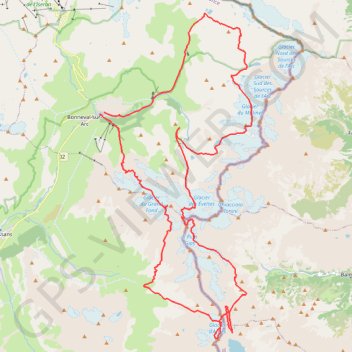 Trace GPS Raid Haute Maurienne, itinéraire, parcours
