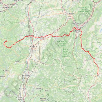 Trace GPS Route Napoléon J3 : Gap à Saint Agrève, itinéraire, parcours