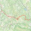 Trace GPS Tour du Gévaudan. De La Bastide-Puylaurent à Aumont-Aubrac (Lozère), itinéraire, parcours