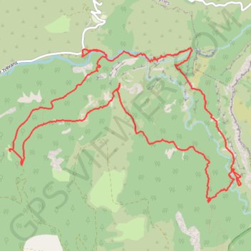 Trace GPS Estoublon - Les Gorges de Trévans, itinéraire, parcours