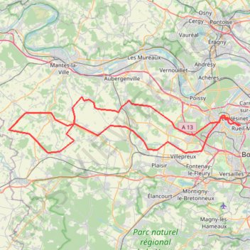 Trace GPS St Fiacre 2022 130km-13202801, itinéraire, parcours