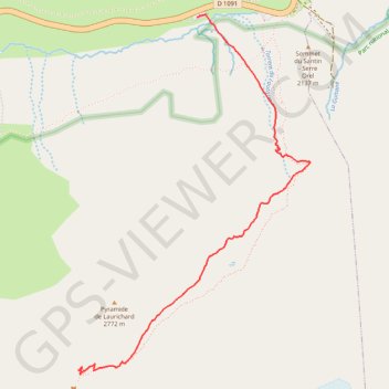 Trace GPS Col de Laurichard, itinéraire, parcours