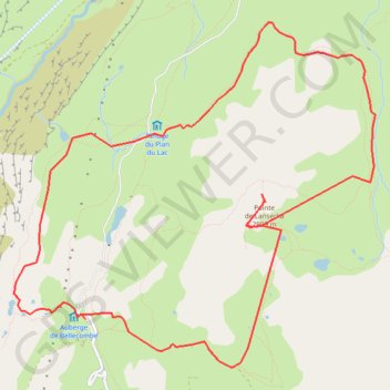 Trace GPS Pointe de Lanserlia en boucle, itinéraire, parcours