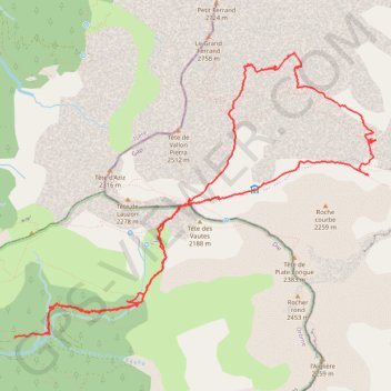 Trace GPS Pas la Cloche depuis la Jarjatte (Devoluy), itinéraire, parcours