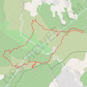 Trace GPS Crête du Régagnas, itinéraire, parcours