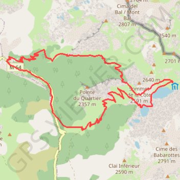 Trace GPS Lacs de Vens en boucle, itinéraire, parcours