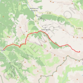 Trace GPS Queyras - Blanche - Ceillac, itinéraire, parcours