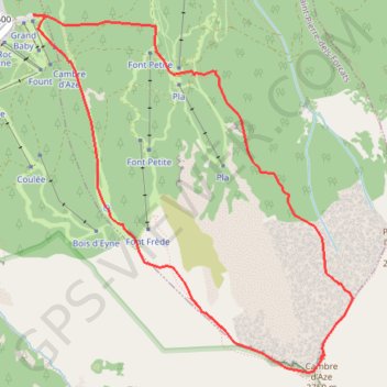 Trace GPS Le Cambre d'Ase - Eyne, itinéraire, parcours