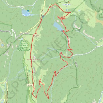 Trace GPS Rando hivernale autour de l'Altenweiher, itinéraire, parcours