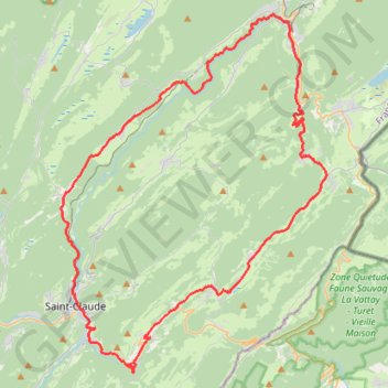 Trace GPS Sur les traces du Tour - Lamoura, itinéraire, parcours