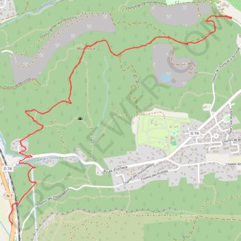 Trace GPS Mornas à la Richarde par Montmout, itinéraire, parcours