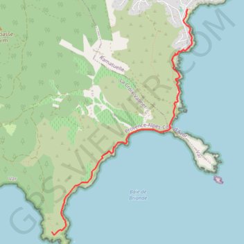 Trace GPS Cap Lardier - Ramatuelle, itinéraire, parcours