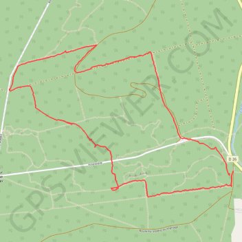 Trace GPS Au fil des chemins d'Ecouves - Croix Madame, itinéraire, parcours