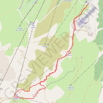 Trace GPS La Viselle (Courchevel), itinéraire, parcours