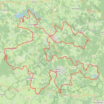 Trace GPS Grand tour du Haut-Lignon - Le Chambon-sur-Lignon, itinéraire, parcours