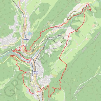 Trace GPS Morez - Morbier - L'Evalude, itinéraire, parcours