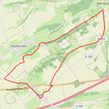 Trace GPS Le Forestel - Illois, itinéraire, parcours