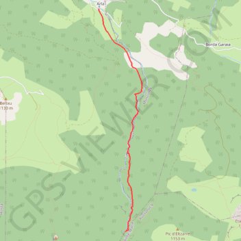 Trace GPS La grotte de la Bidouze, itinéraire, parcours