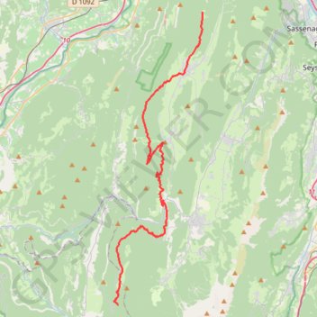 Trace GPS Tour du Vercors - Jour 5, itinéraire, parcours