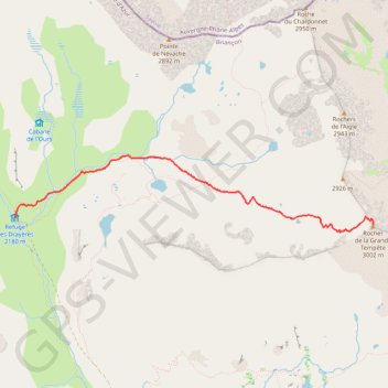 Trace GPS Rocher de la Grande Tempête, itinéraire, parcours