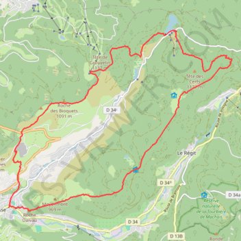 Trace GPS Tour de la Vallée du Chajoux - La Bresse, itinéraire, parcours
