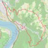 Trace GPS Les Roches qui dansent - Saint-Vallier, itinéraire, parcours