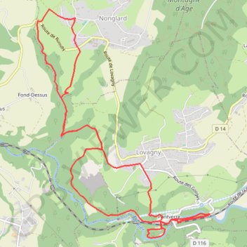 Trace GPS Autour des gorges du Fier, itinéraire, parcours