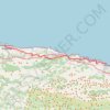 Trace GPS CamNor_150_Llanes-Ribadesella, itinéraire, parcours