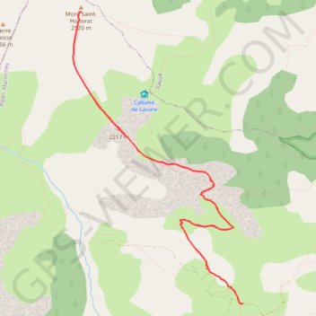 Trace GPS Mont-Saint-Honorat, itinéraire, parcours