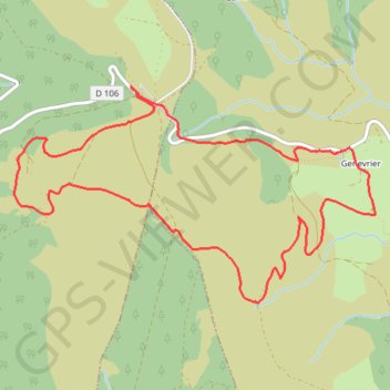 Trace GPS Les Jasseries des Supeyres - Valcivières, itinéraire, parcours