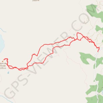 Trace GPS Mont de l'Étoile, itinéraire, parcours
