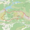 Trace GPS La Croix de Provence depuis le barrage de Bimont, itinéraire, parcours