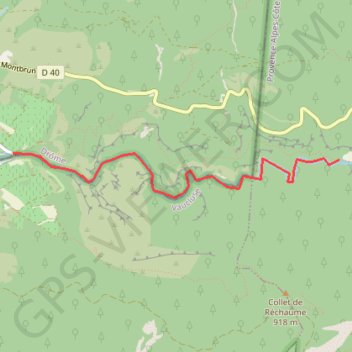 Trace GPS BAronnies - Toulourenc portion amont, itinéraire, parcours