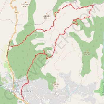 Trace GPS La montagne de la loube, itinéraire, parcours