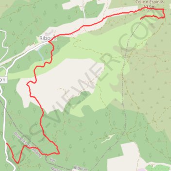 Trace GPS Le Vallon de Vignole - aller, itinéraire, parcours