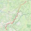 Trace GPS GR465 Chemin de Cluny. De Murat (Cantal) à Conques-en-Rouergue (Aveyron), itinéraire, parcours