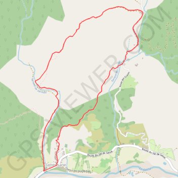 Trace GPS L'Aqueduc des Sagniéres, itinéraire, parcours