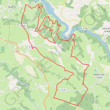 Trace GPS Crêts et Gorges de la Loire - Dancé, itinéraire, parcours