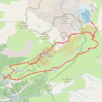 Trace GPS Col Rosset, itinéraire, parcours