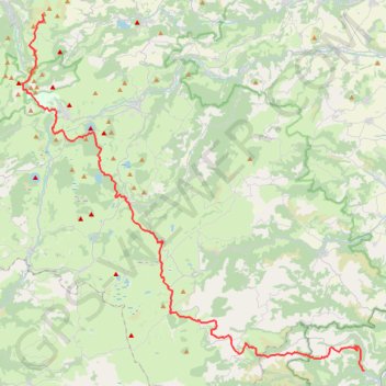 Trace GPS GR41 De Le Mont-Dore (Puy-de-Dôme) à Blesle (Haute-Loire), itinéraire, parcours