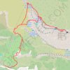 Trace GPS La Croix de Provence depuis le Plan d'Enchois, itinéraire, parcours