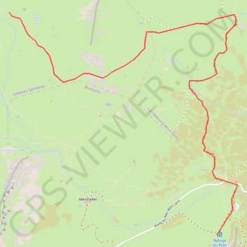 Trace GPS Mont Froid depuis refuge petit Mont Cenis, itinéraire, parcours