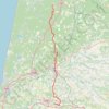 Trace GPS GR 655 : De Onesse-Laharie à Sorde-l'Abbaye (Landes), itinéraire, parcours