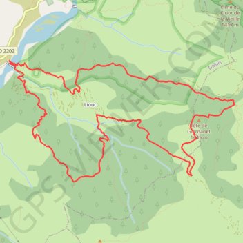 Trace GPS Collet de Larmelle (Daluis), itinéraire, parcours