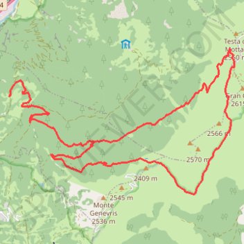 Trace GPS Monfol - Col Lauson, itinéraire, parcours