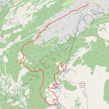 Trace GPS Randonnée Mélèzes de Balavaux, itinéraire, parcours
