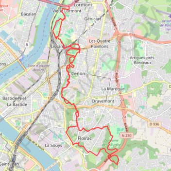 Trace GPS TrailRunning, itinéraire, parcours