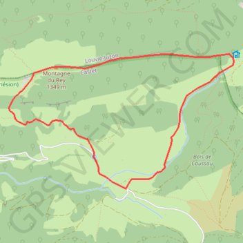 Trace GPS Montagne du Rey (Versant Sud) Mariano, itinéraire, parcours