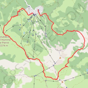 Trace GPS Backcountry Ski à Risoul 1850, itinéraire, parcours